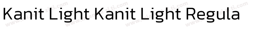 Kanit Light Kanit Light RegularVers字体转换